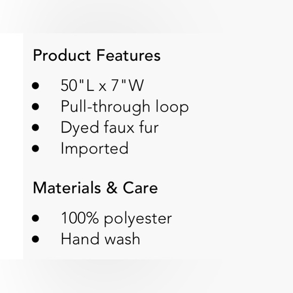 Echo Faux Fur Pull Through Scarf Brown Ivory Colorblock One Size - Picture 7 of 7